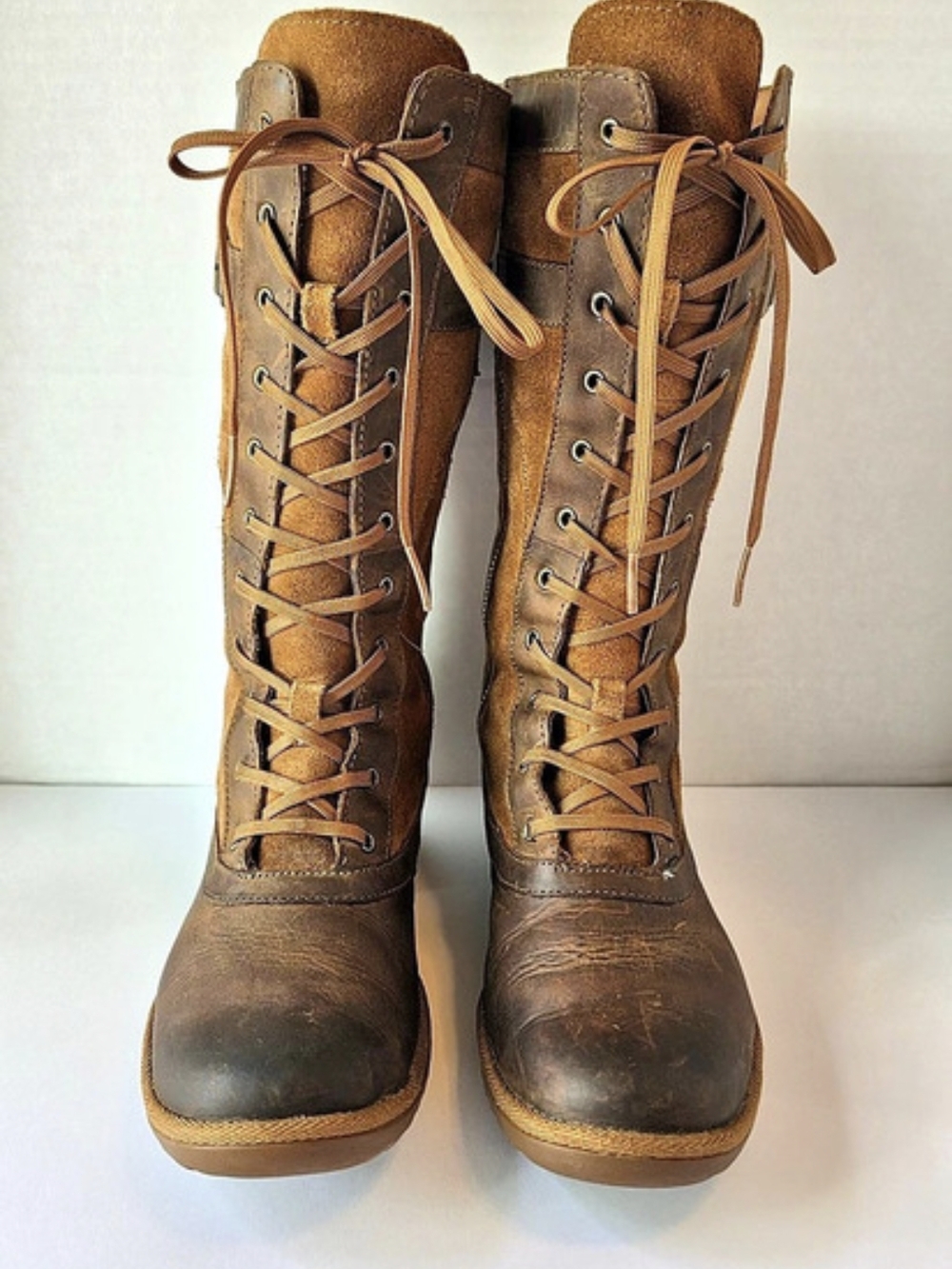 UGG Brystl Tall Waterproof Leather Suede Winter Boots Size 6